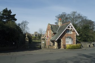 General view of lodge, taken from the south east.