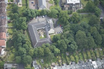 Oblique aerial view of Murrayfield House, looking ENE.