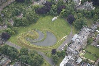 Oblique aerial view of the Scottish Gallery of Modern Art, looking E.
