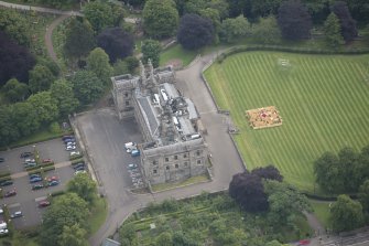 Oblique aerial view of the Dean Gallery, looking E.