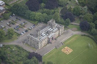 Oblique aerial view of the Dean Gallery, looking NNE.