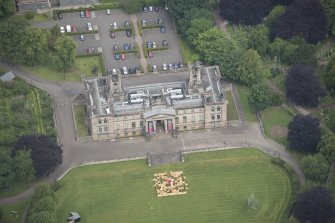 Oblique aerial view of the Dean Gallery, looking NNW.