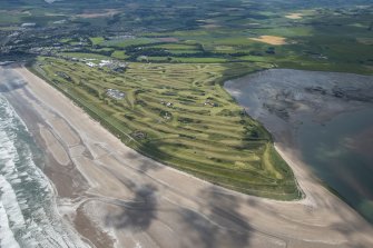 General oblique aerial view of The Old Course, looking SSW.