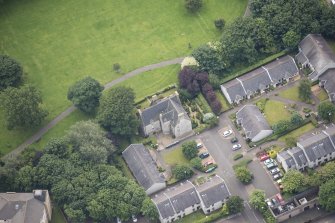 Oblique aerial view of 30 Pilrig House Close, looking ESE.