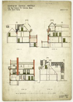 Sections for New East wing.
Drawing No.228