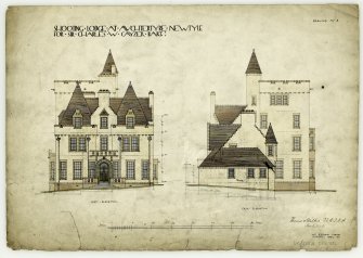 East and West Elevations for Shooting Lodge
Drawing No. 8