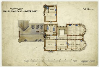 Top Floor Plan  for 'Newtyle'
Drawing No3 (amended).