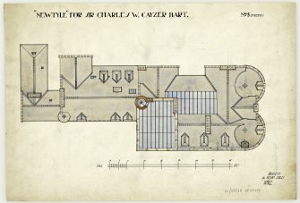 Roof Plan  for 'Newtyle'
Drawing No5 (2nd amended).