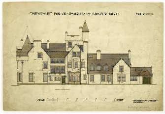 South Elevation  for 'Newtyle'
Drawing No7 (amended).