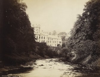 View of Calderwood Castle from the river