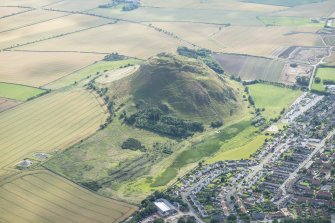Oblique aerial view of North Berwick Law, looking WSW.