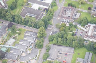 Oblique aerial view of the Astley Ainslie Hospital, looking NE.