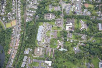 Oblique aerial view of the Astley Ainslie Hospital, looking WSW.