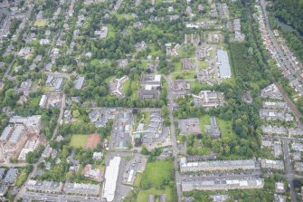 Oblique aerial view of the Astley Ainslie Hospital, looking E.