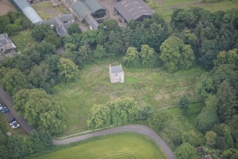 Oblique aerial view of Morton House Belvedere Observation Post, looking SW.