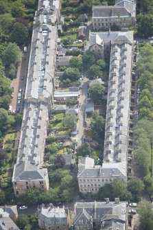 Oblique aerial view of Hamilton Drive and Buckingham Terrace, looking SE.