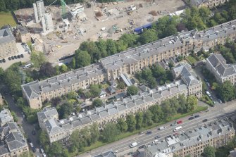 Oblique aerial view of Hamilton Drive and Buckingham Terrace, looking NE.