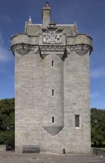 South tower from roof of boathouse to south.