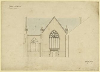 Drawing of west elevation, Dundee Church