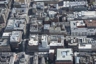 Oblique aerial view of central Glasgow, looking ESE.