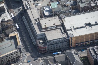 Oblique aerial view of Argyle Street and Jamaica Street, looking SE.