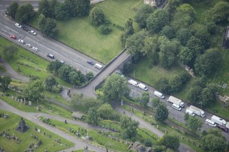 Oblique aerial view of the Bridge of Sighs, looking WSW.