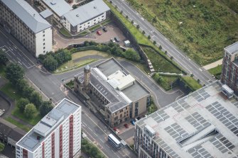 Oblique aerial view of Ladywell School, looking SE.