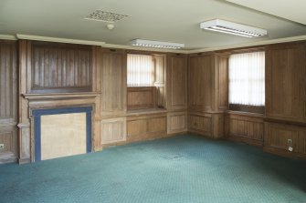 Interior. Ground floor, General view of The Carnegie Room.