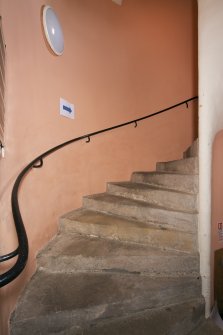 Interior. Detail of spiral staircase.