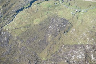 Oblique aerial view of Seilebost, looking NW.