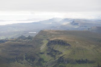 General oblique aerial view centred on the Quiraing, looking SW.