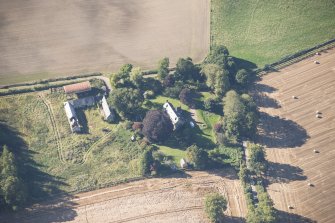Oblique aerial view of Budgate House, looking WSW.