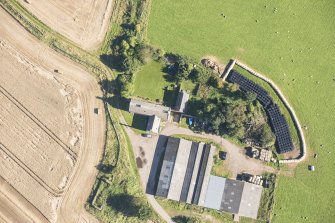 Oblique aerial view of Brightmony House, looking E.