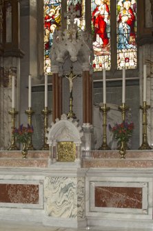 Altar with tabernacle.