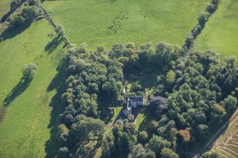 Oblique aerial view of Balbithan House, looking E.