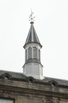 Detail of vent and weathervane.