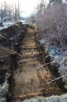 Trench 2 - post-excavation, trial trenching evaluation, Manse Road, Kingussie