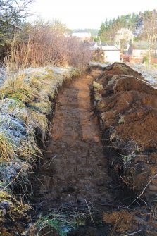 Trench 2 - post-excavation, trial trenching evaluation, Manse Road, Kingussie