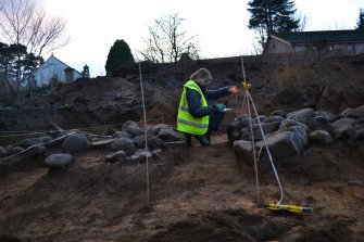 General view, trial trenching evaluation, Manse Road, Kingussie
