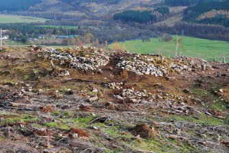 Image of the trench after backfilling, Comar Wood Dun, Cannich, Strathglass