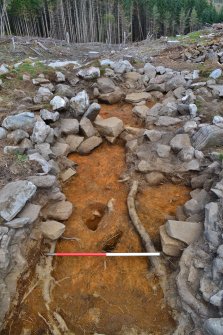 Post-excavation image of Trench 2, Comar Wood Dun, Cannich, Strathglass