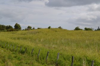 Shot showing the location of site 3 on top of the mound (taken from site 4), Torvean Golf Course, Sports Hub, Kilvean Cemetery