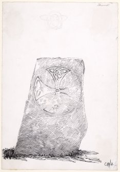 Publication drawing; 'Celtic Cross, Skinnet'.