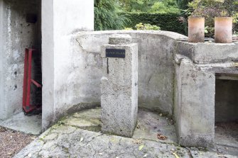 Detailed view of Battery Observation Post, with piller for the range finder.