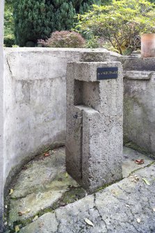 Detailed view of Battery Observation Post, with piller for the range finder.