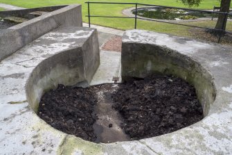 General view of east gun pit.