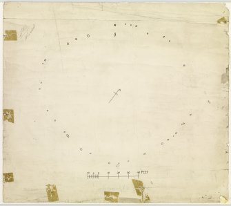 Publication drawing; plan of Stone Circle, Borrowstoun Rig.