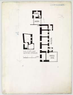 Publication drawing; plan of Cowdenknowes mansion-house.