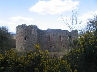Rait Castle, general view from SE
