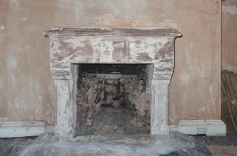 Second Floor Detail of fireplace of central room above the hall